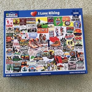 White Mountain 'I Love Hiking' Puzzle
